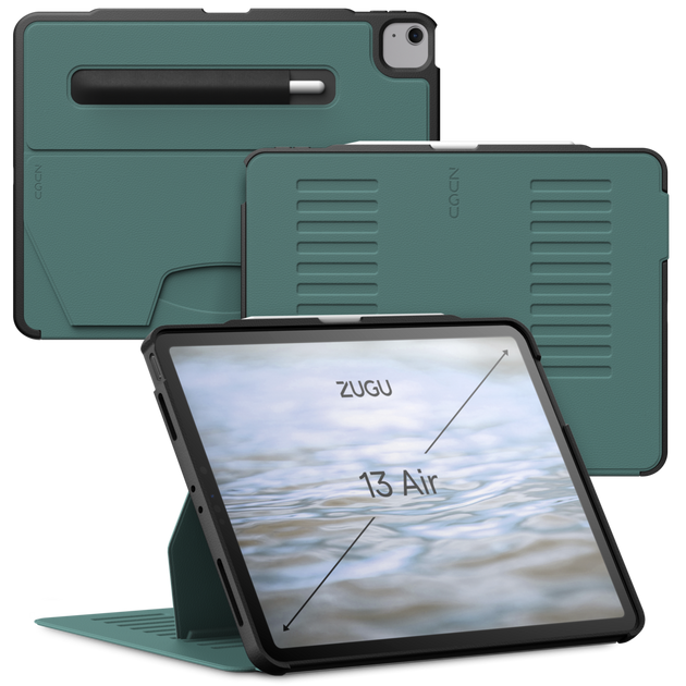 ZUGU iPad Air ケース13 M2 / 12.9 パイングリーン Zugu_iPad13Air_ThumbnailPineGr