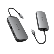 Adam Elements Casa X 10 in 1 USB-C to 2 x USB-C 3.1, 2 x USB-A 3.1, 4K HMDI, VGA, RJ45, SD Card, MicroSD, Audio Adapter