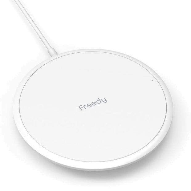 Freedy 15W Fast Wireless Charging Pad, White