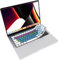 JCPal VerSkin Inclusive Color-Coded Key Guided Keyboard Protector for MacBook Pro 14" / 16" (M3 2023 / M2 2023 / M1 2021 Model), MacBook Air 13" (M2 2022 Model), and MacBook Air 15" (M2 2023 Model)