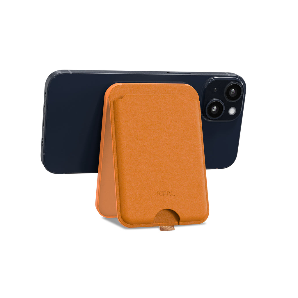 JCPal Cove Magnetic Wallet Stand for iPhone 14/13/12 Series MagSafe Compatible Phone Stand with Multiple Viewing Angles