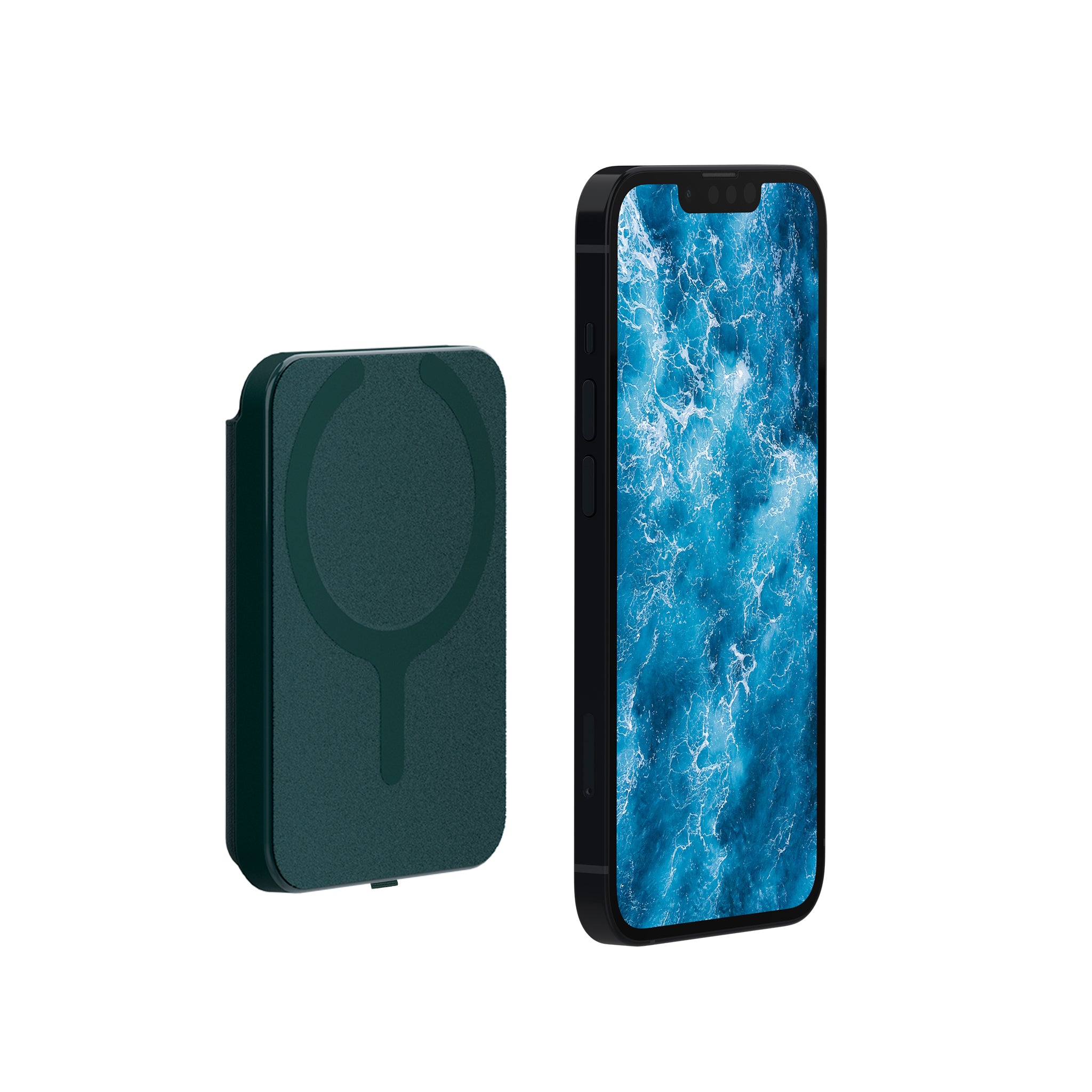 JCPal Cove Magnetic Wallet Stand for iPhone 14/13/12 Series MagSafe Compatible Phone Stand with Multiple Viewing Angles