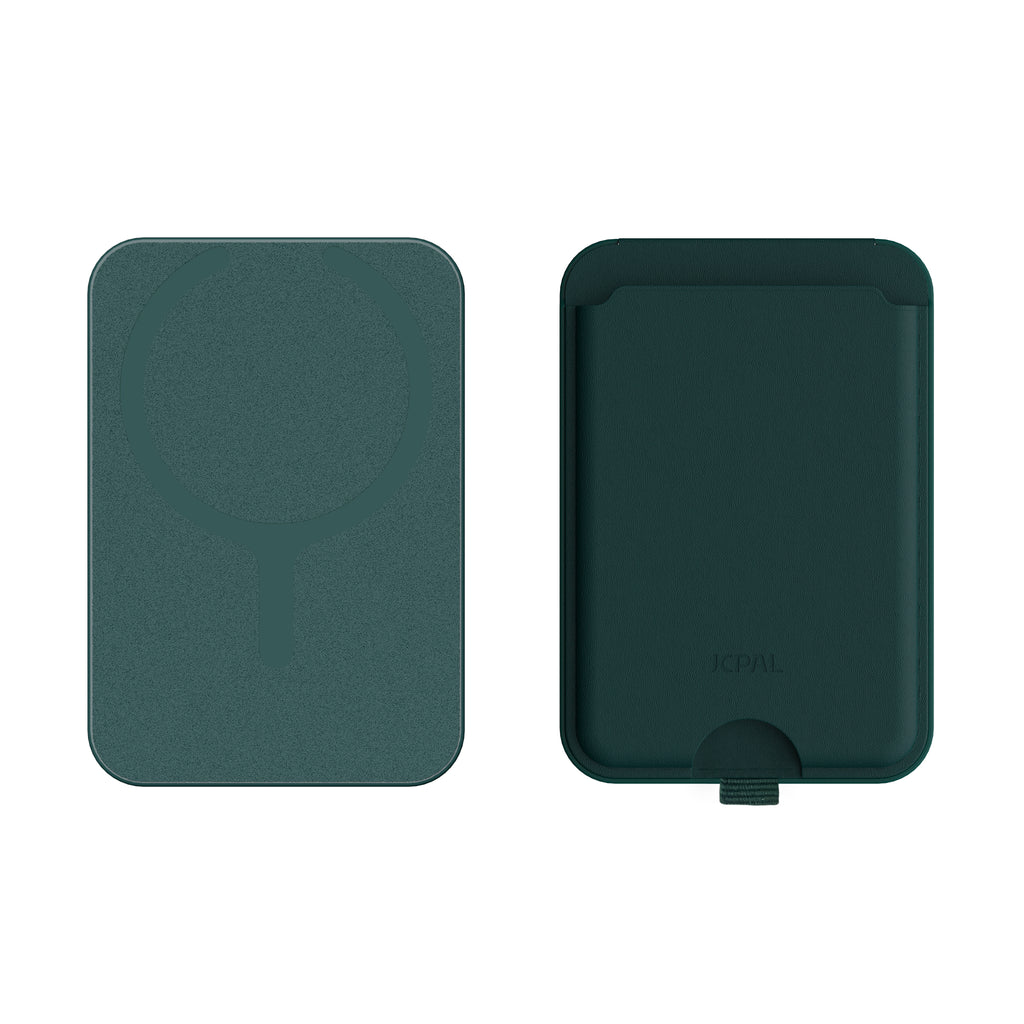 JCPal Cove Magnetic Wallet Stand for iPhone 14/13/12 Series MagSafe Compatible Phone Stand with Multiple Viewing Angles