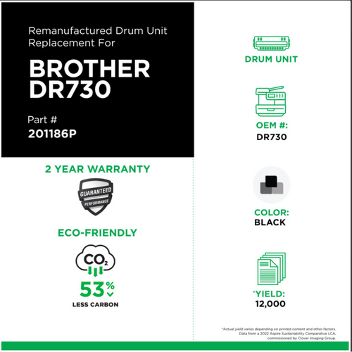 Clover Imaging Remanufactured Drum Unit for Brother DR730