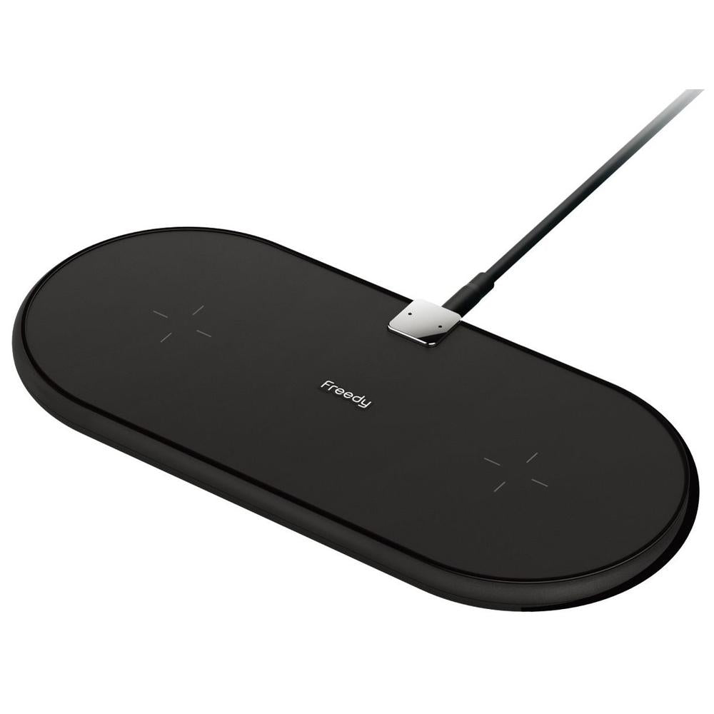 Freedy Dual Wireless Charging Pad (10W), Black
