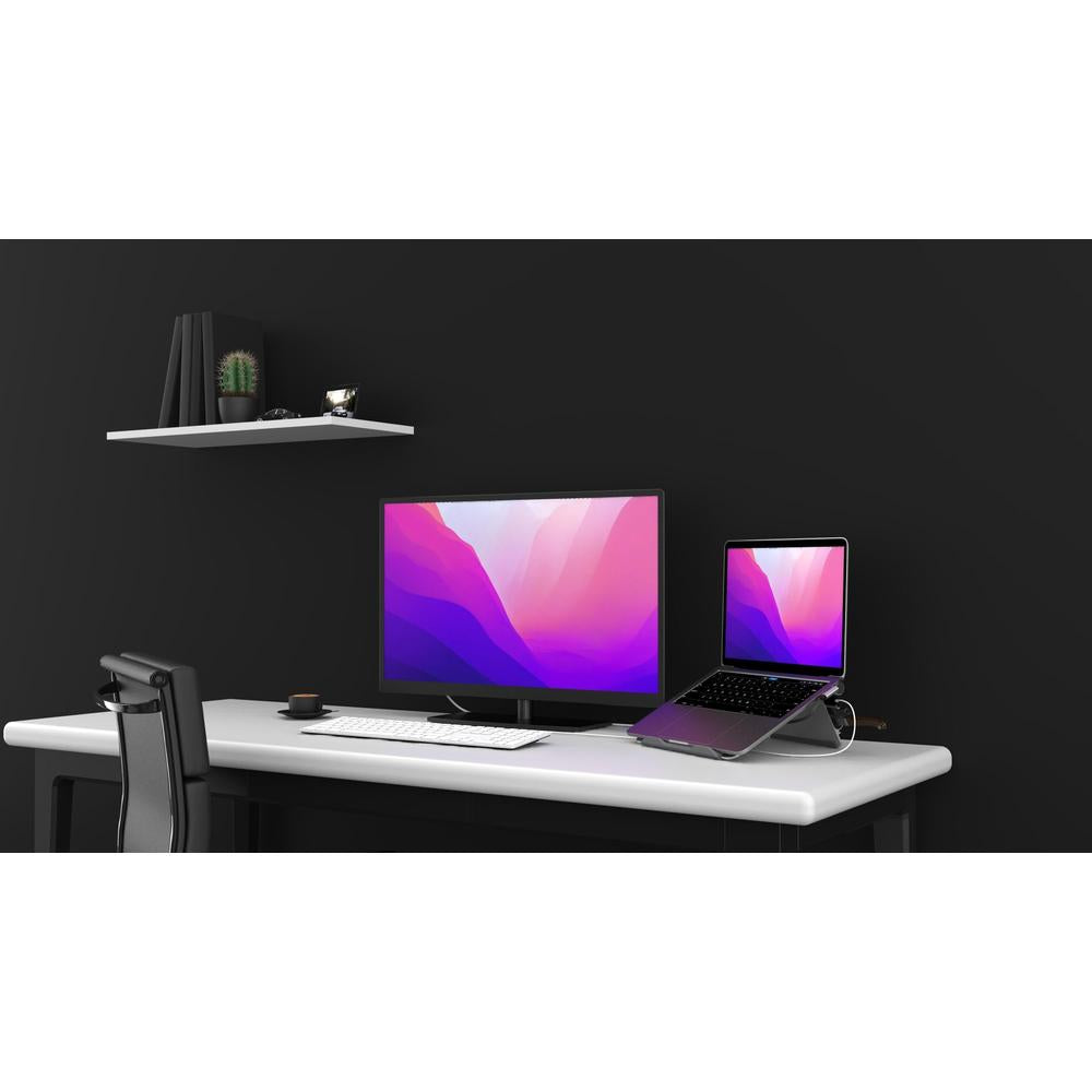 Adam Elements Casa Foldable x Portable 5 in 1 USB-C to 3 x USB-C PD, 4K HMDI Hub / Docking Stand - Space Grey
