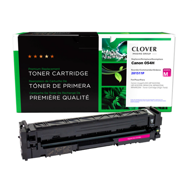 Clover Imaging Remanufactured HIGH YIELD Magenta Toner Cartridge For CANON 3026C001 (054H)