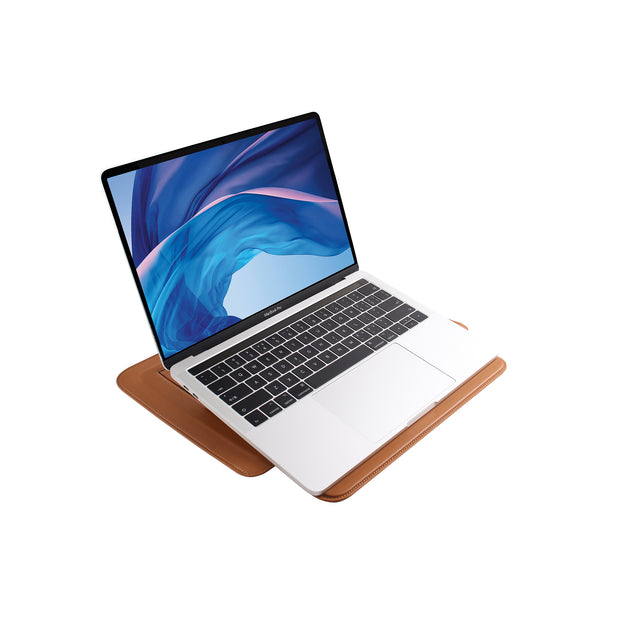 JCPal Ergo Multifunction Sleeve Stand for 13" MacBook / Laptop - Saddie Brown