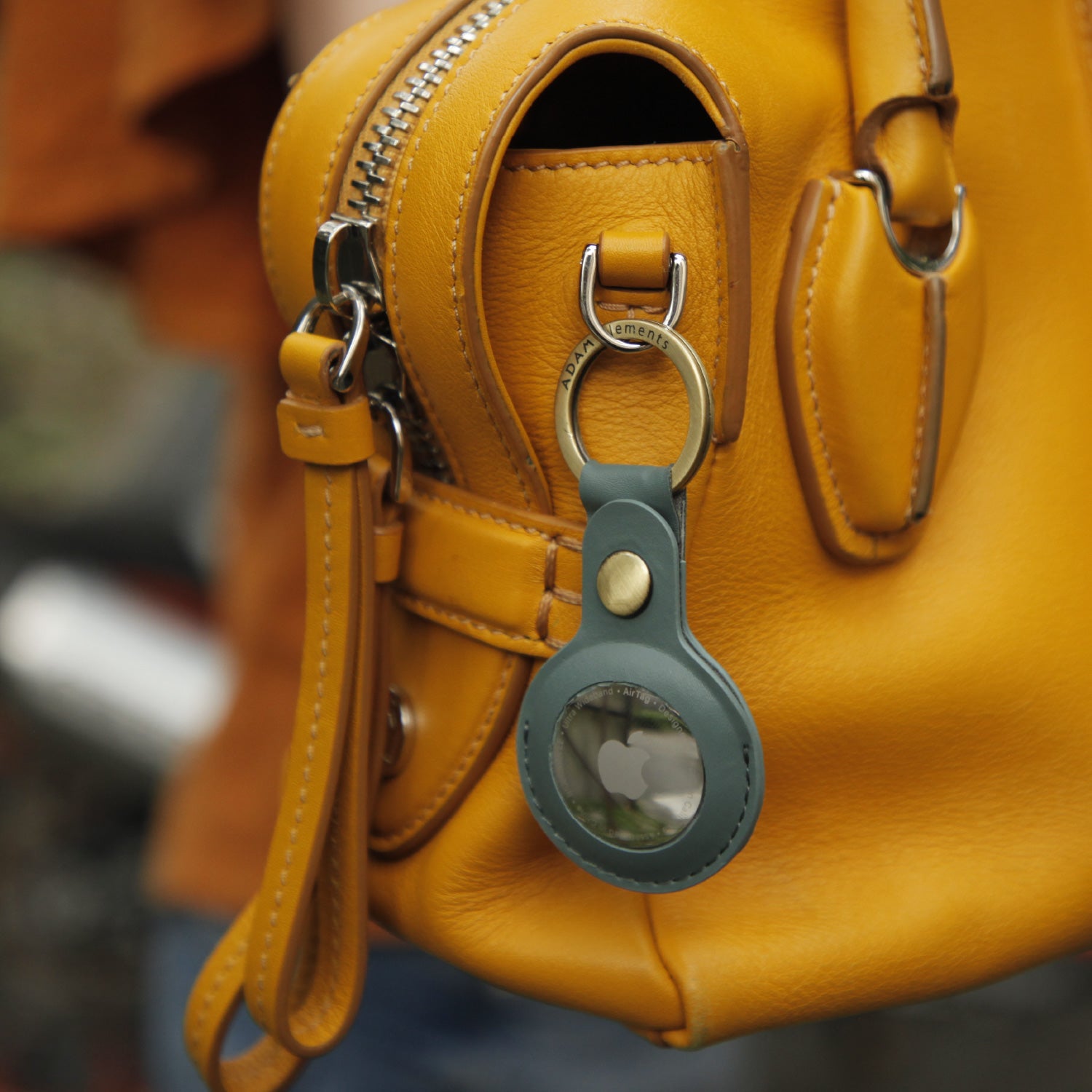 Adam Elements AirTag Leather Key Ring (2 sets in 1)