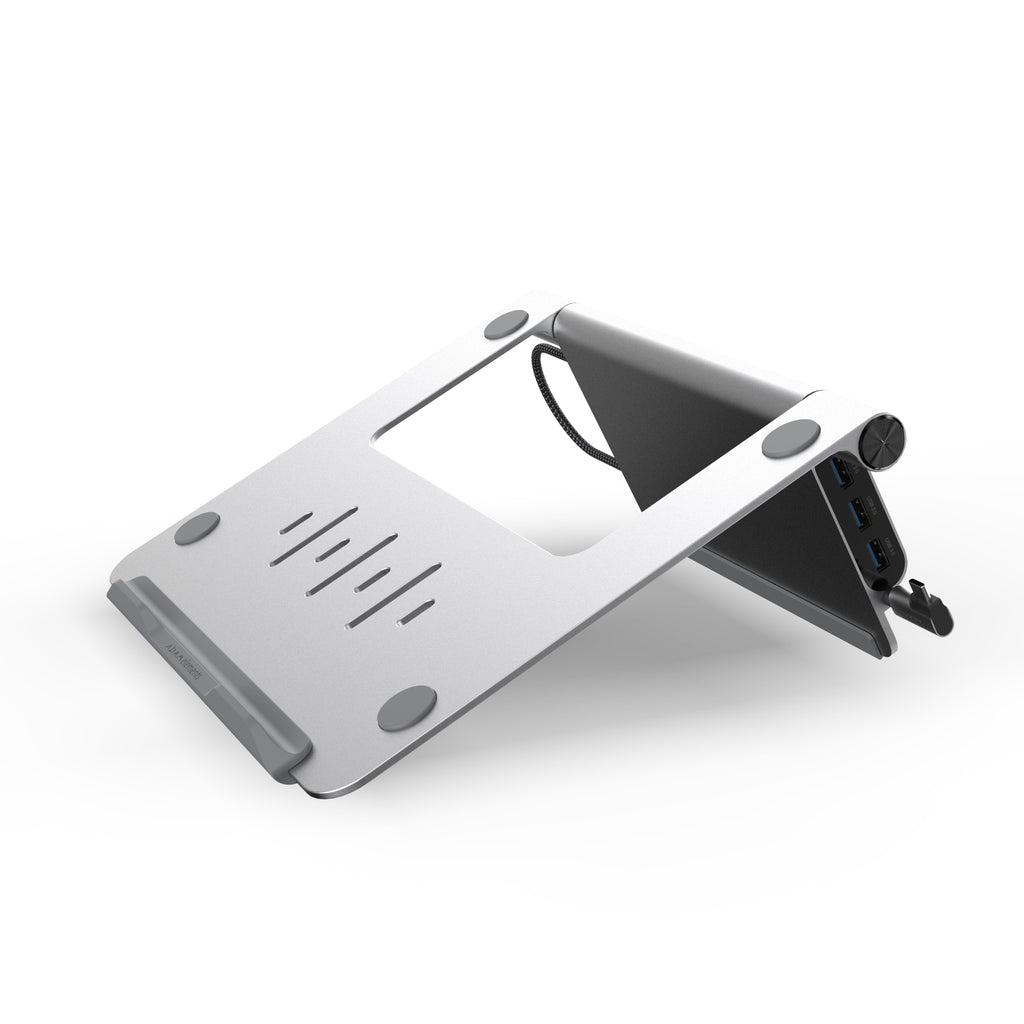 Adam Elements Casa Foldable x Portable 5 in 1 USB-C to 3 x USB-C PD, 4K HMDI Hub / Docking Stand - Space Grey