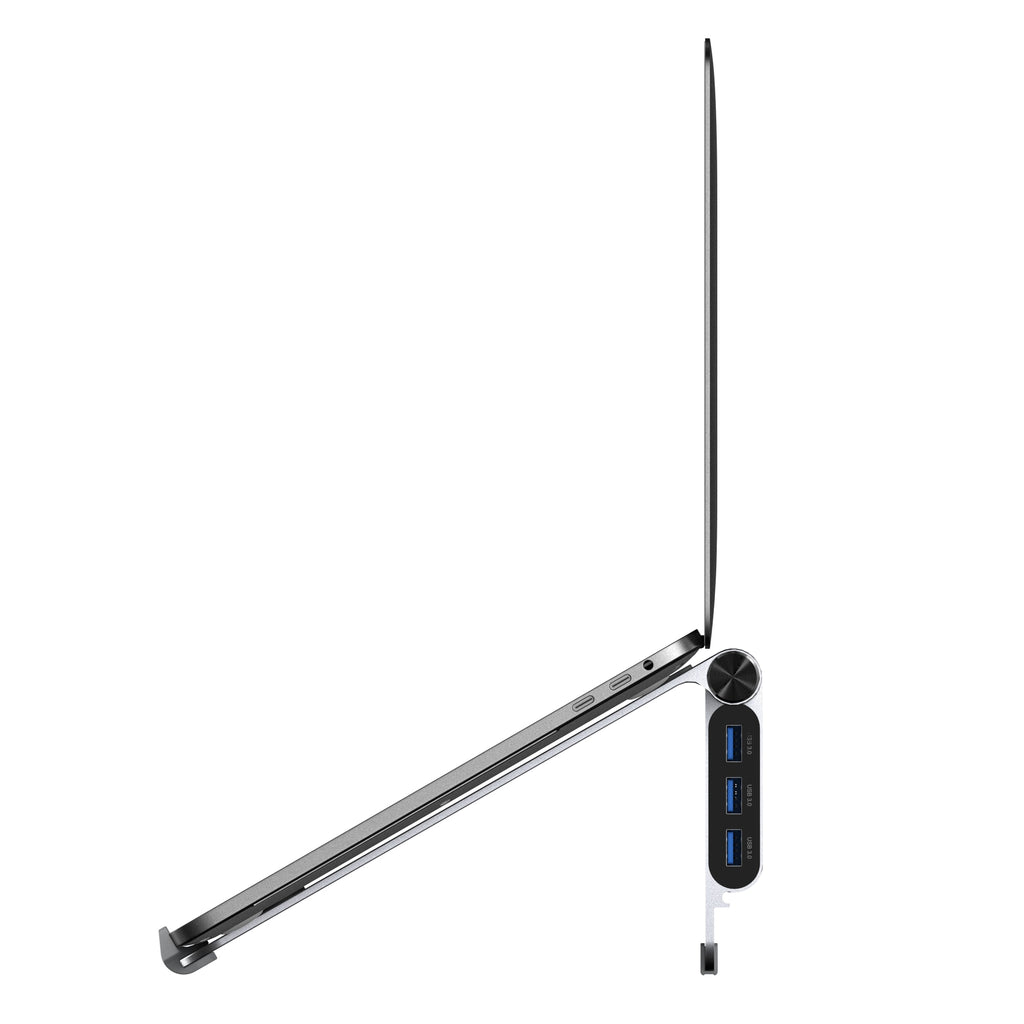 Adam Elements Casa Foldable x Portable 5 in 1 USB-C to 3 x USB-C PD, 4K HMDI Hub / Docking Stand - Space Grey