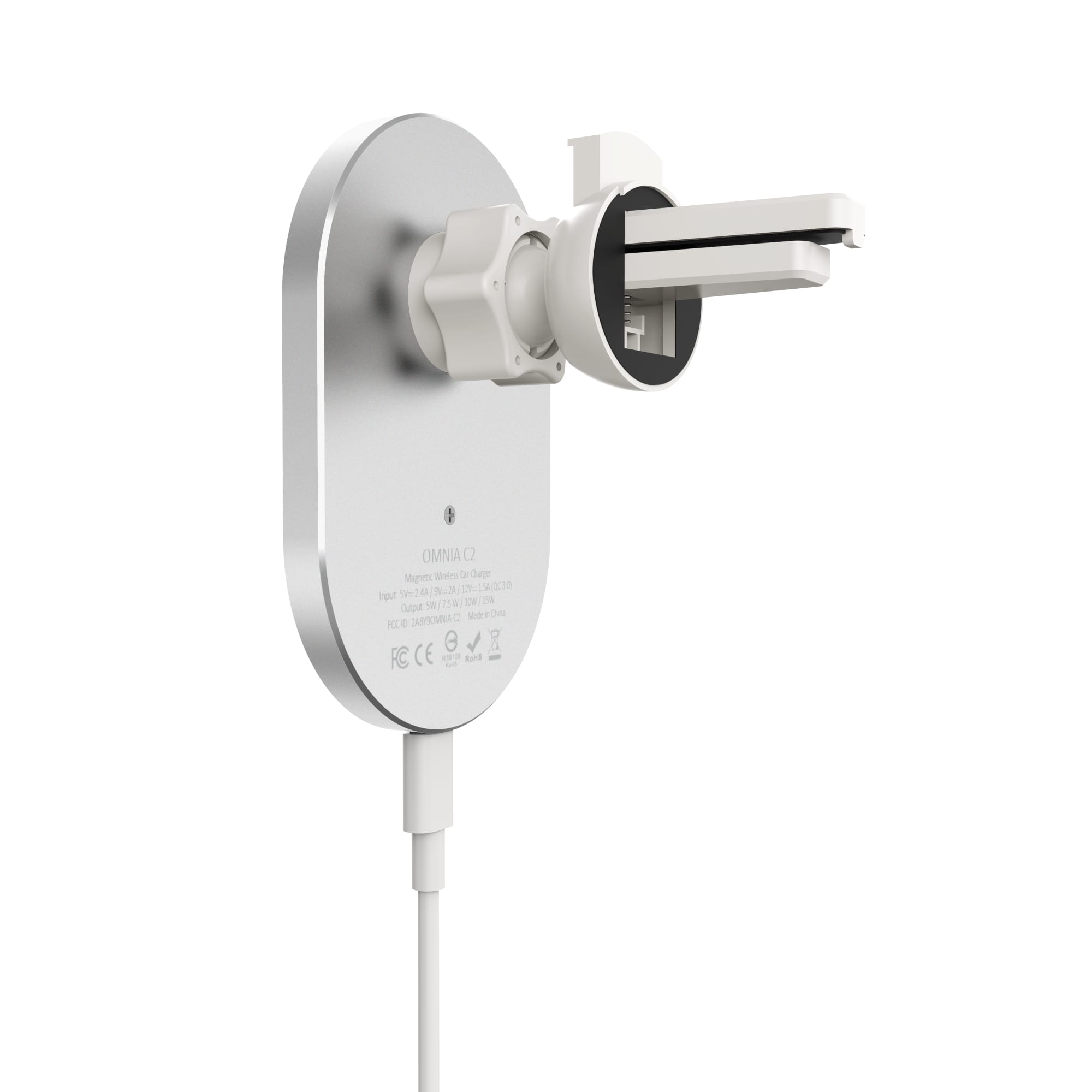 Adam Elements 15W Fast Wireless Car Vent Mount & MagSafe Compatible Charger