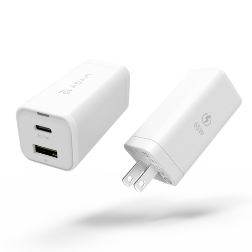 Adam Elements Omnia X6A Dual Port 1 USB-C + 1 USB-A PD 65W Charger