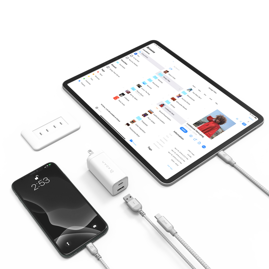 Adam Elements Omnia X6A Dual Port 1 USB-C + 1 USB-A PD 65W Charger
