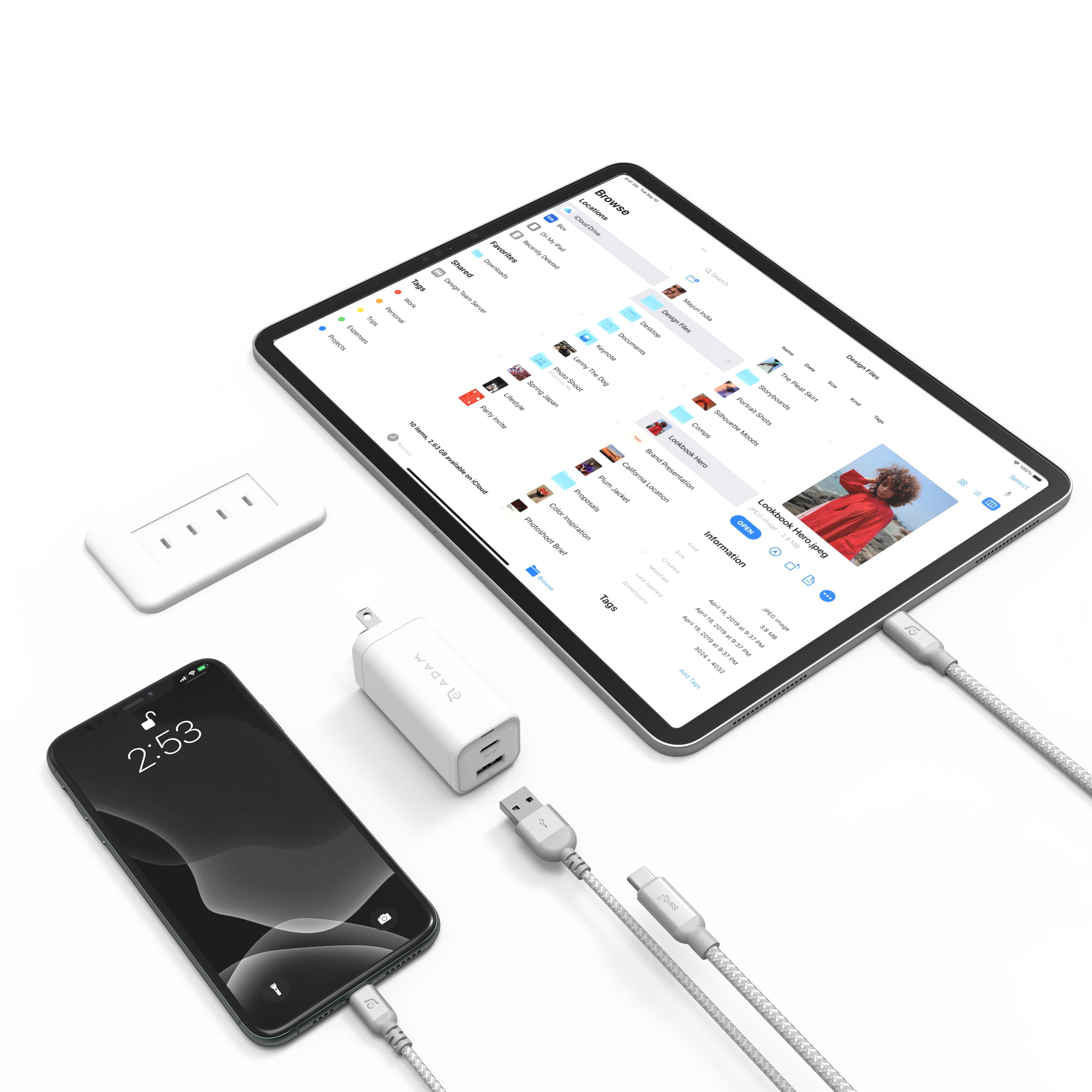 Adam Elements Omnia X6A Dual Port 1 USB-C + 1 USB-A PD 65W Charger