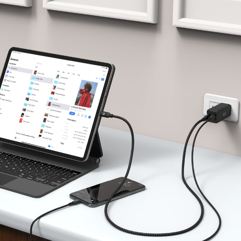 Adam Elements Omnia X6A Dual Port 1 USB-C + 1 USB-A PD 65W Charger