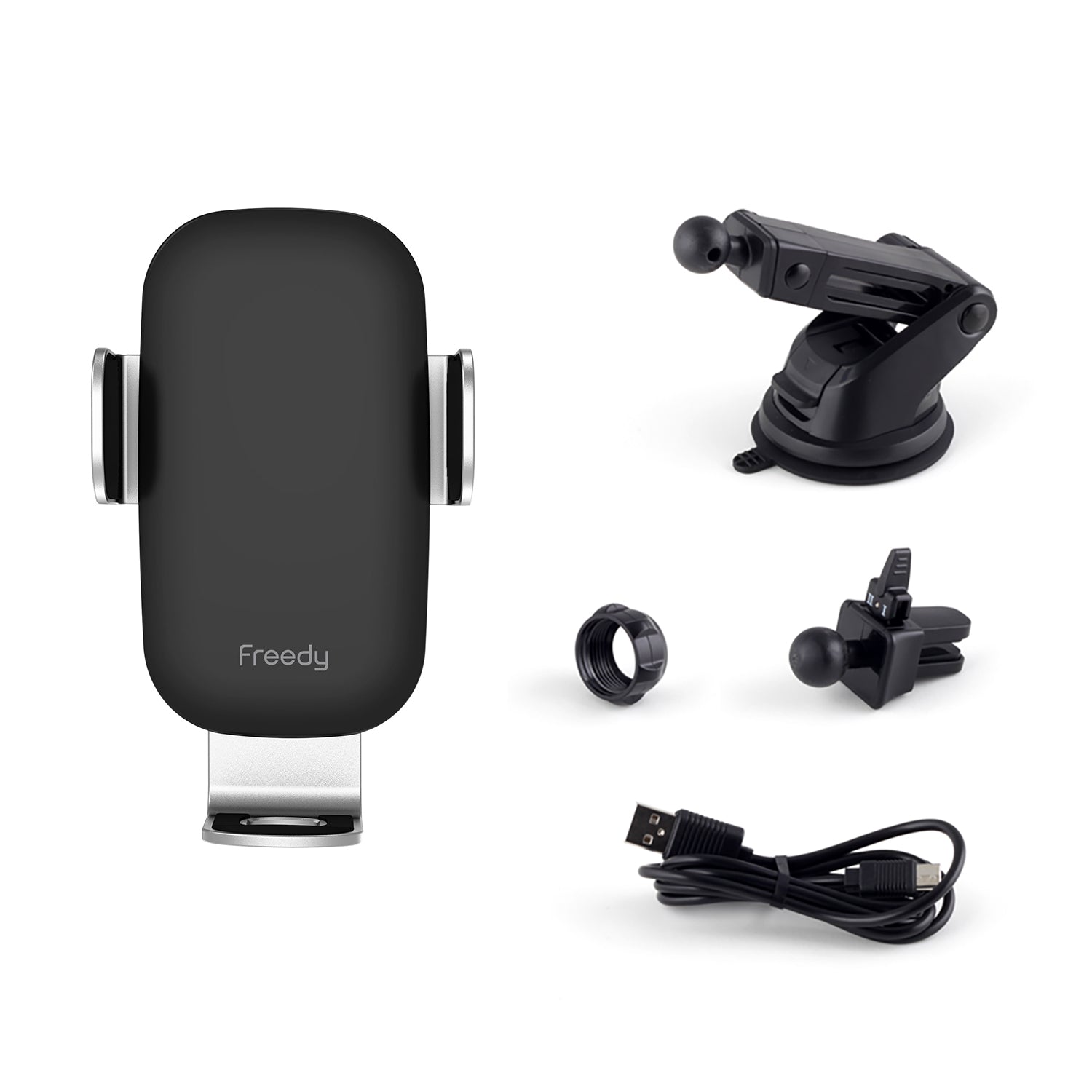 Freedy 15W Fast Wireless Car Mount Charger