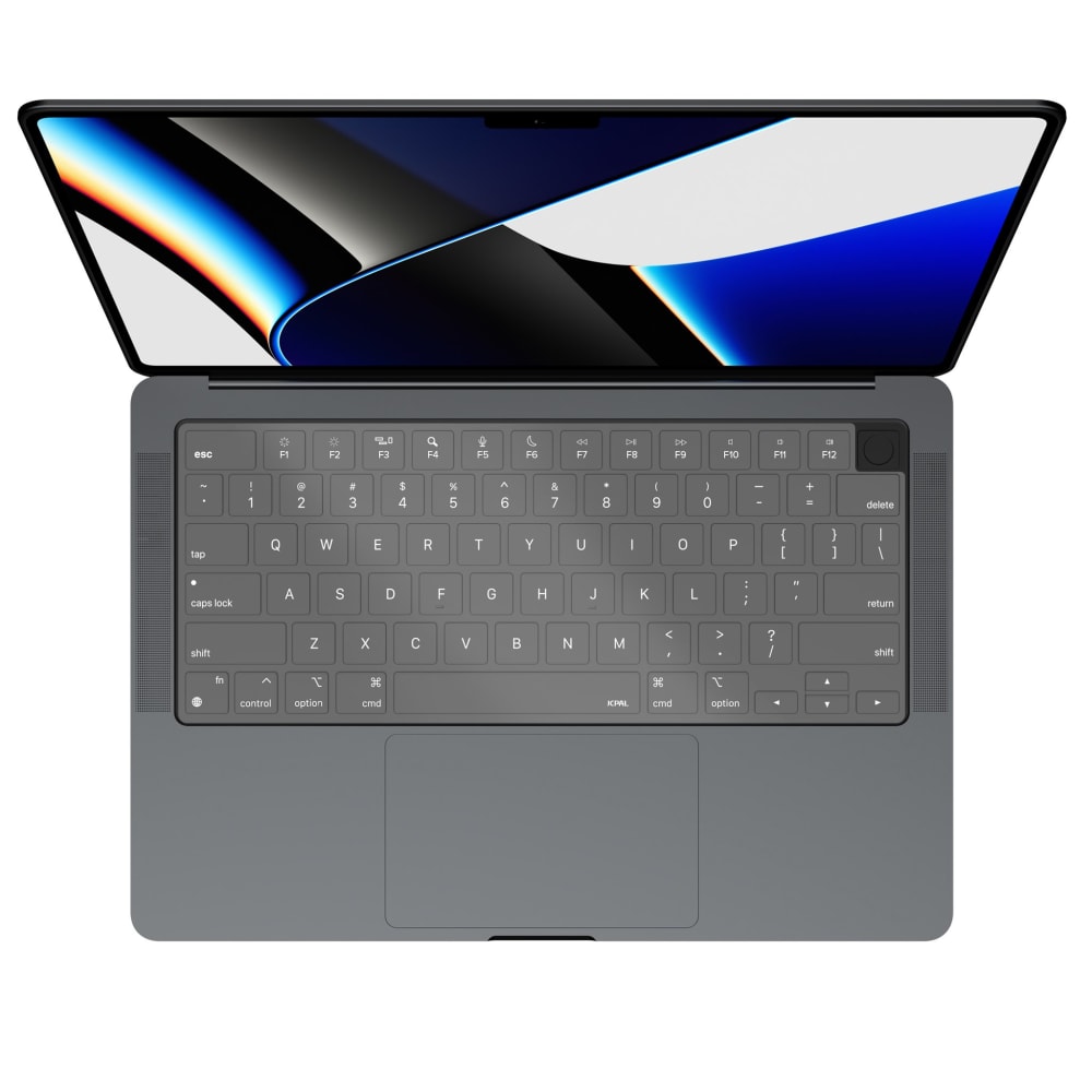 JCPal FitSkin Keyboard Protector for MacBook Pro 14" / 16" (2021 Model), MacBook Air 13" (2022 Model), and MacBook Air 15" (2023 Model)