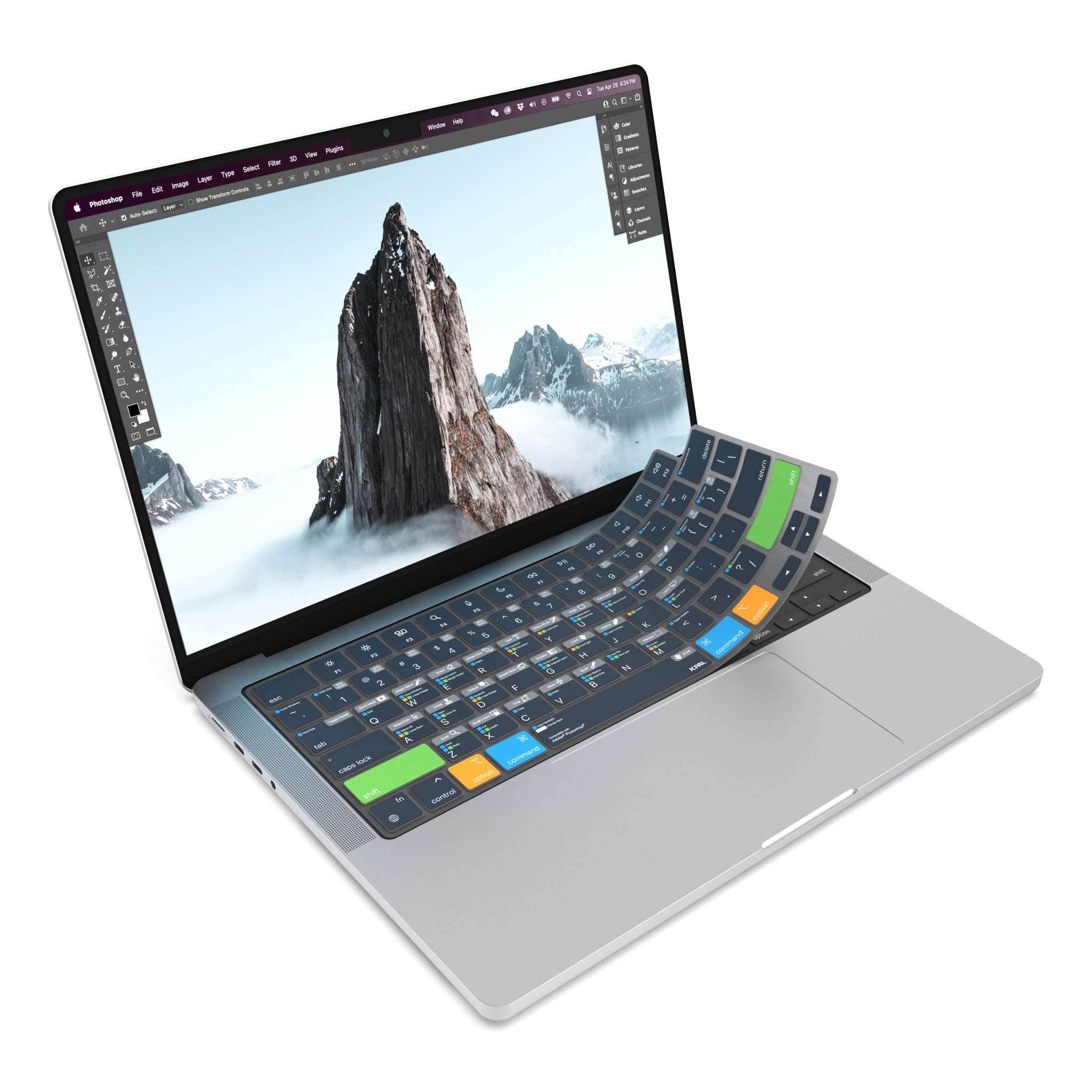 JCPal VerSkin Adobe Illustrator Shortcuts Keyboard Protector for MacBook Pro 14" (M3 2023 / M2 2023 / M1 2021 Models), MacBook Pro 16" (M3 2023 / M2 2023 / M1 2021 Models), MacBook Air 13.6 (M2 2022 Model), & MacBook Air 15.3" (M2 2023 Model)