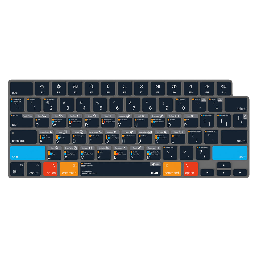 VerSkin Adobe Illustrator Shortcut Keyboard Protector for MacBook Pro 14" and 16" 2021 models