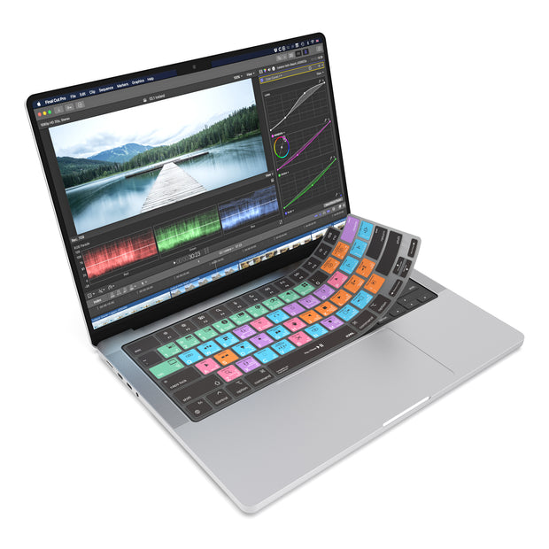 JCPal VerSkin Apple Final Cut Shortcuts Keyboard Protector for MacBook Pro 14" (M2 2023 & M1 2021 Models), MacBook Pro 16" (M2 2023 & M1 2021 Models), MacBook Air 13.6 (M2 2022 Model), & MacBook Air 15.3" (M2 2023 Model)