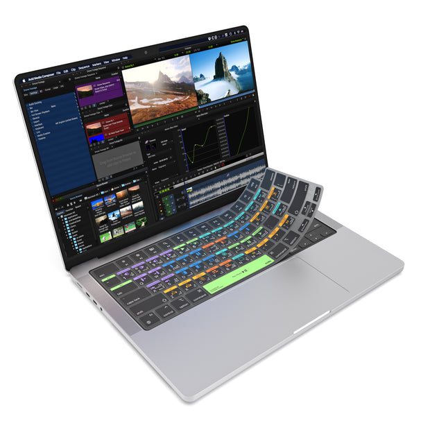 JCPal VerSkin Avid Media Composer Shortcuts Keyboard Protector for MacBook Pro 14" (M2 2023 & M1 2021 Models), MacBook Pro 16" (M2 2023 & M1 2021 Models), MacBook Air 13.6 (M2 2022 Model), & MacBook Air 15.3" (M2 2023 Model)