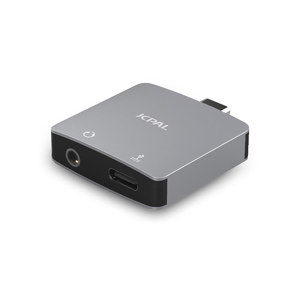 JCPal USB-C Digital Audio Adapter with Charging Port