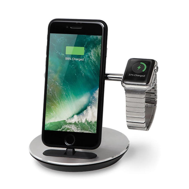 Freedy Phone and Apple Watch Charging Set, Chrome