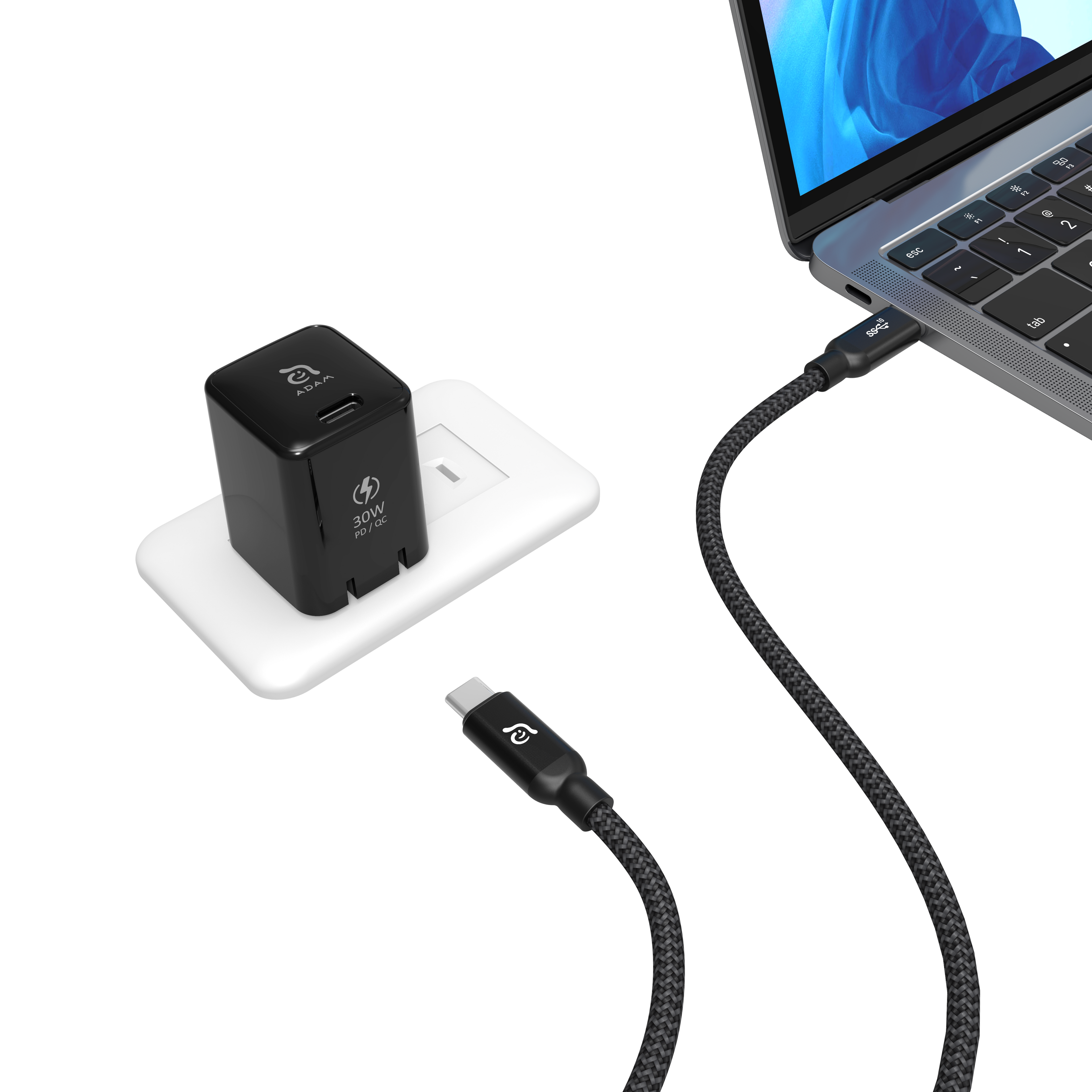 OMNIA X3 Series 30W USB-C Wall Charger for iPhone 12 Mini / iPhone 12 / iPhone 12 Pro / iPhone 12 Max / iPhone 13 / iPhone 13 mini / iPhone 13 Pro / iPhone 13 Pro Max