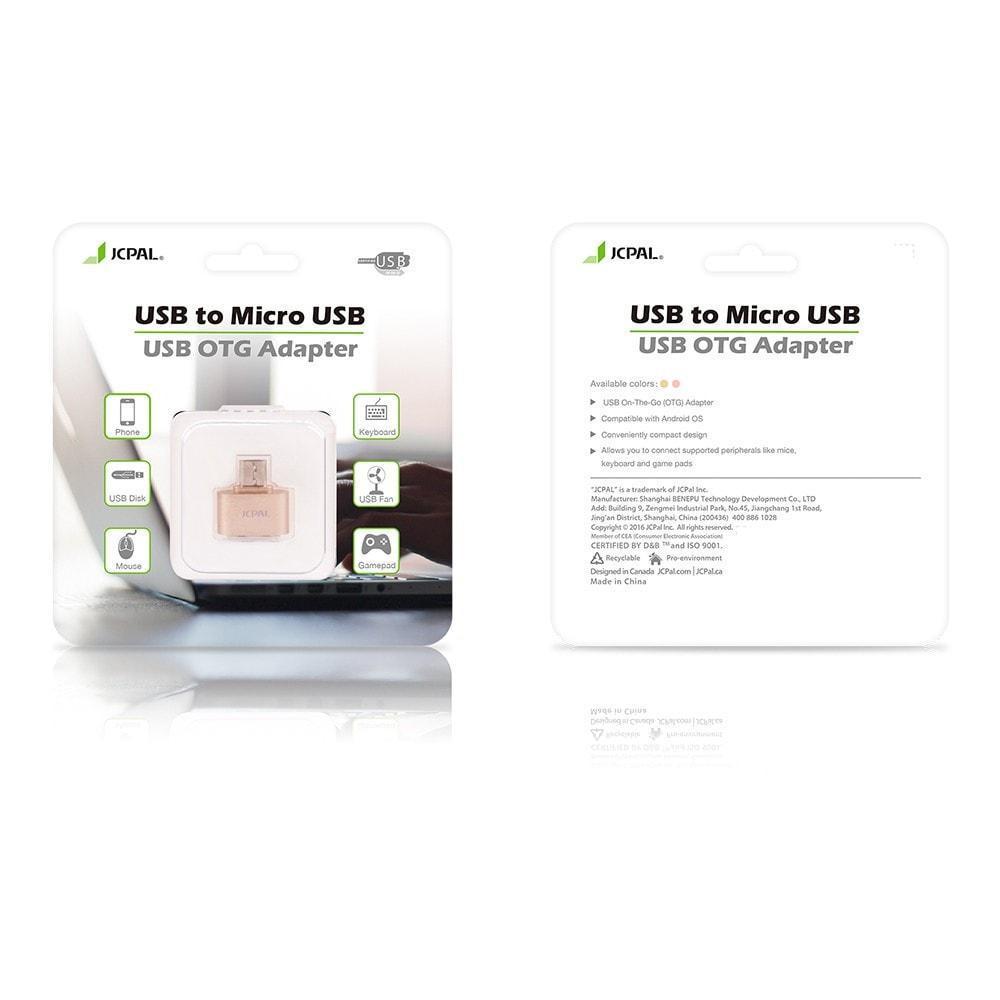 JCPal Accessories Micro USB to USB OTG Adapter