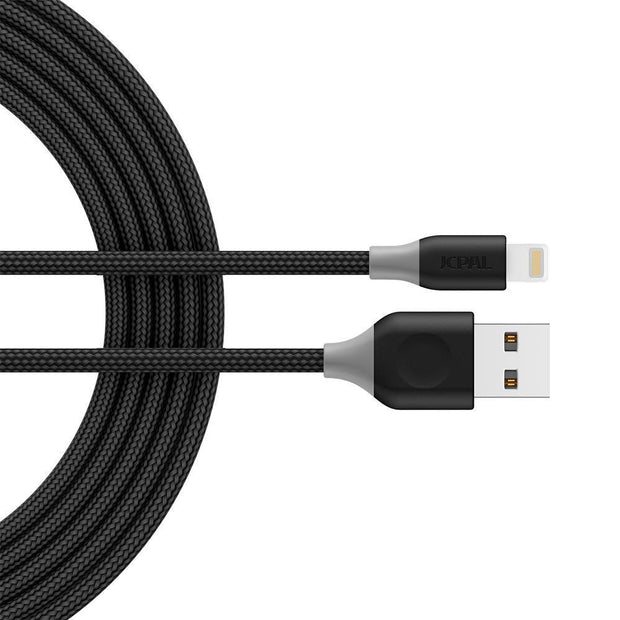 JCPal Cable FlexLink Lightning to USB Cable Black