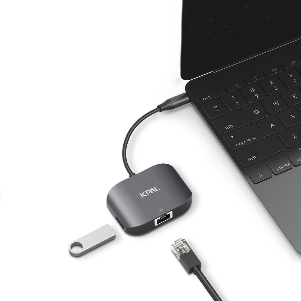JCPal Cable USB-C to Gigabit Ethernet Adapter