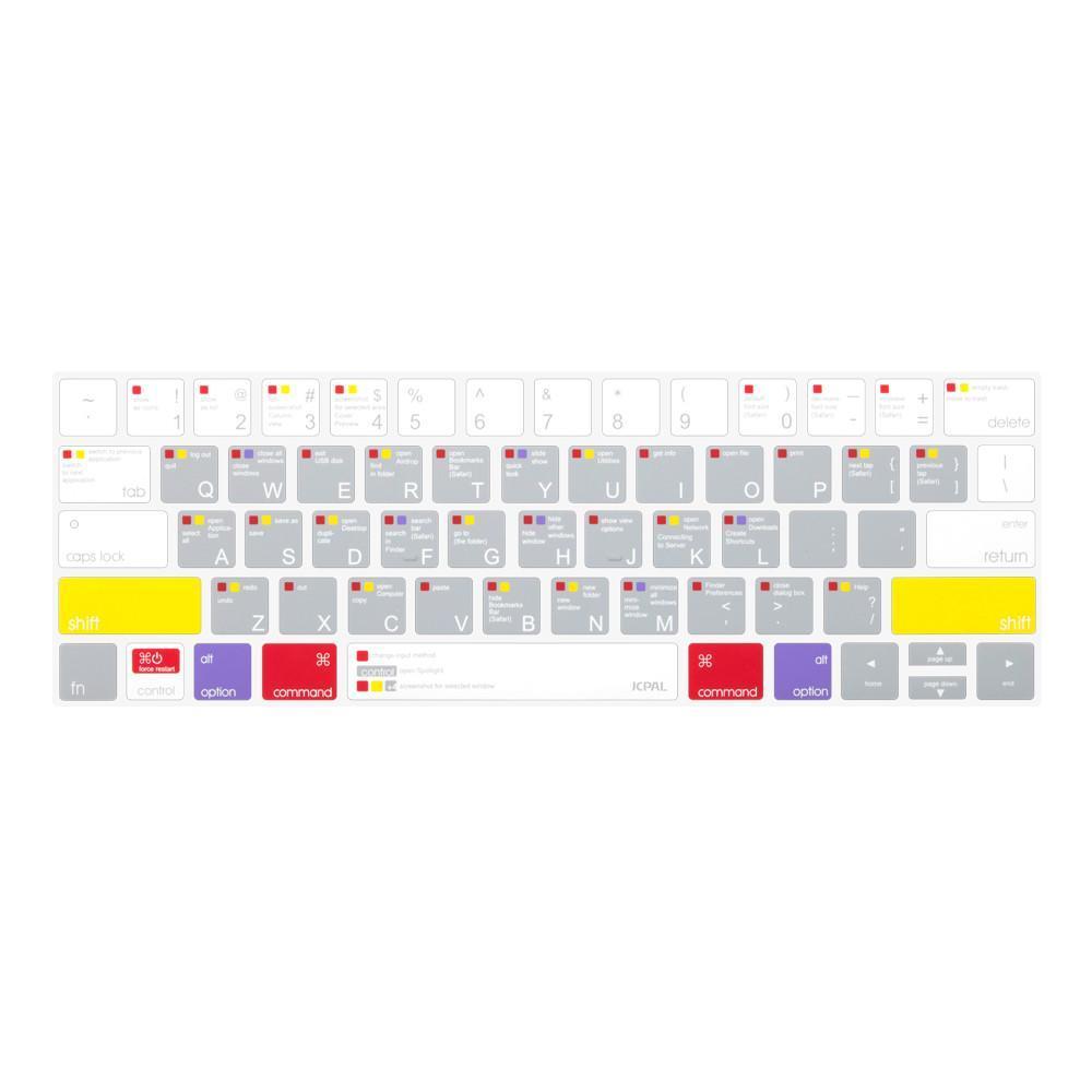 JCPal Keyboard Protector VerSkin MacOS Shortcut Keyboard Protector for 2016 MacBook Pro with Touch Bar