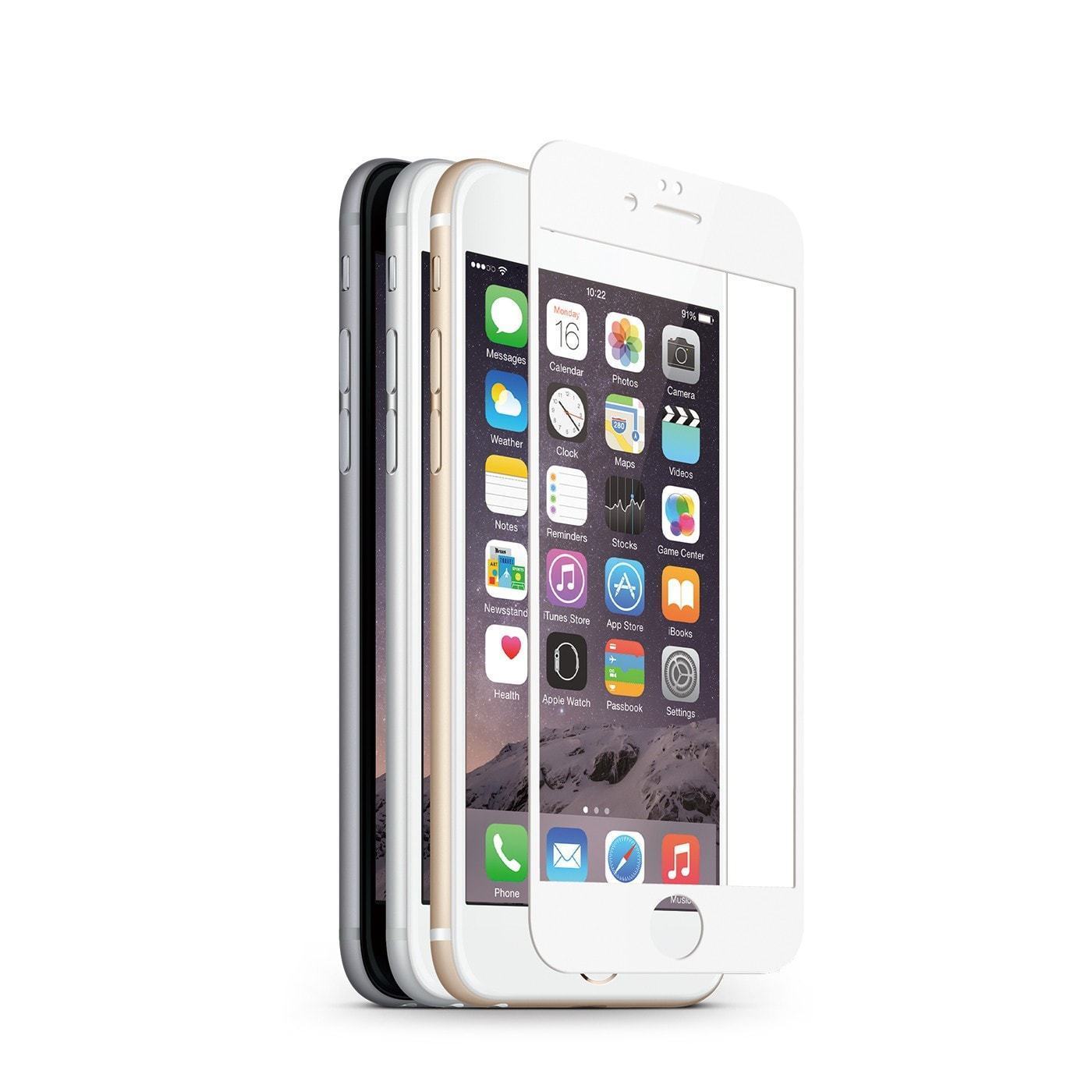 JCPal Screen Protector Preserver Classic Glass Screen Protector for iPhone 6 and 6 Plus iPhone 6 / 0.33mm / White