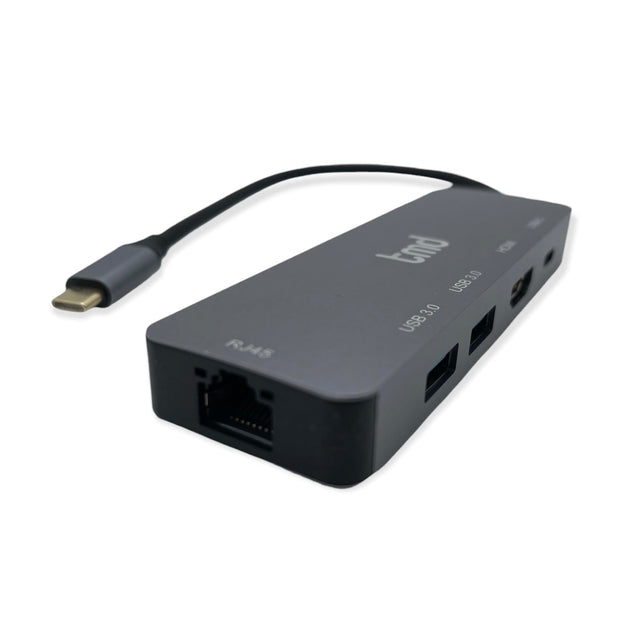 TMD USB-C to Multiport Adapter, LAN x1 / USB-C x1 / USB3.0 x3